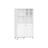 AKTENREGAL Jaguar Set AKTENSCHRANK & REGALKREUZ Breite 100 cm Weiß - Weiß, Holz (100/168.7/41cm) - PROREGAL