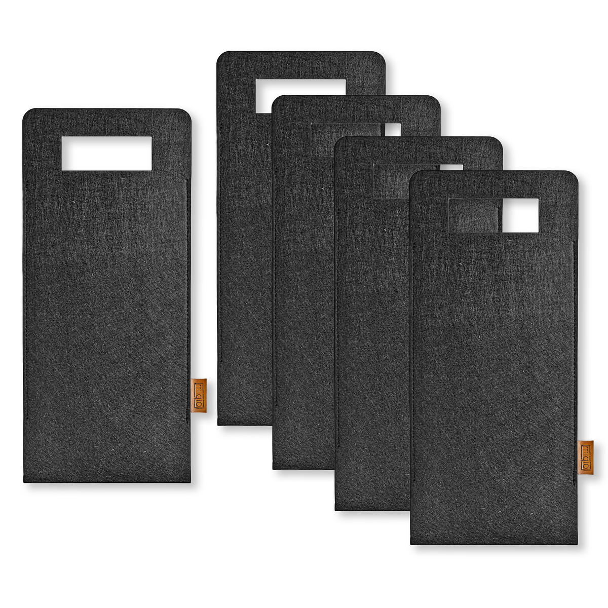 FLASCHENTASCHE aus Filz - Hellgrau, Textil (17/1/40cm) - Miqio Design