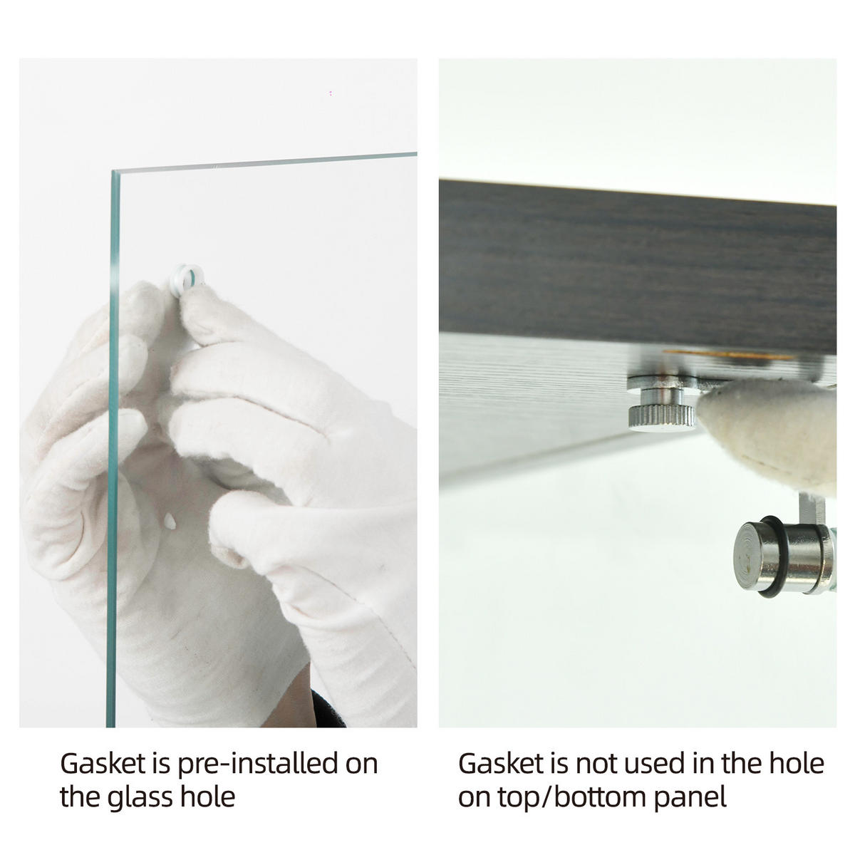 GLASVITRINE 36,5x42,5x164 cm 1 Tür Schloss 4 Glasböden LED schwarz - Schwarz, Holz (42.5/164/36.5cm) - LEBENLANG