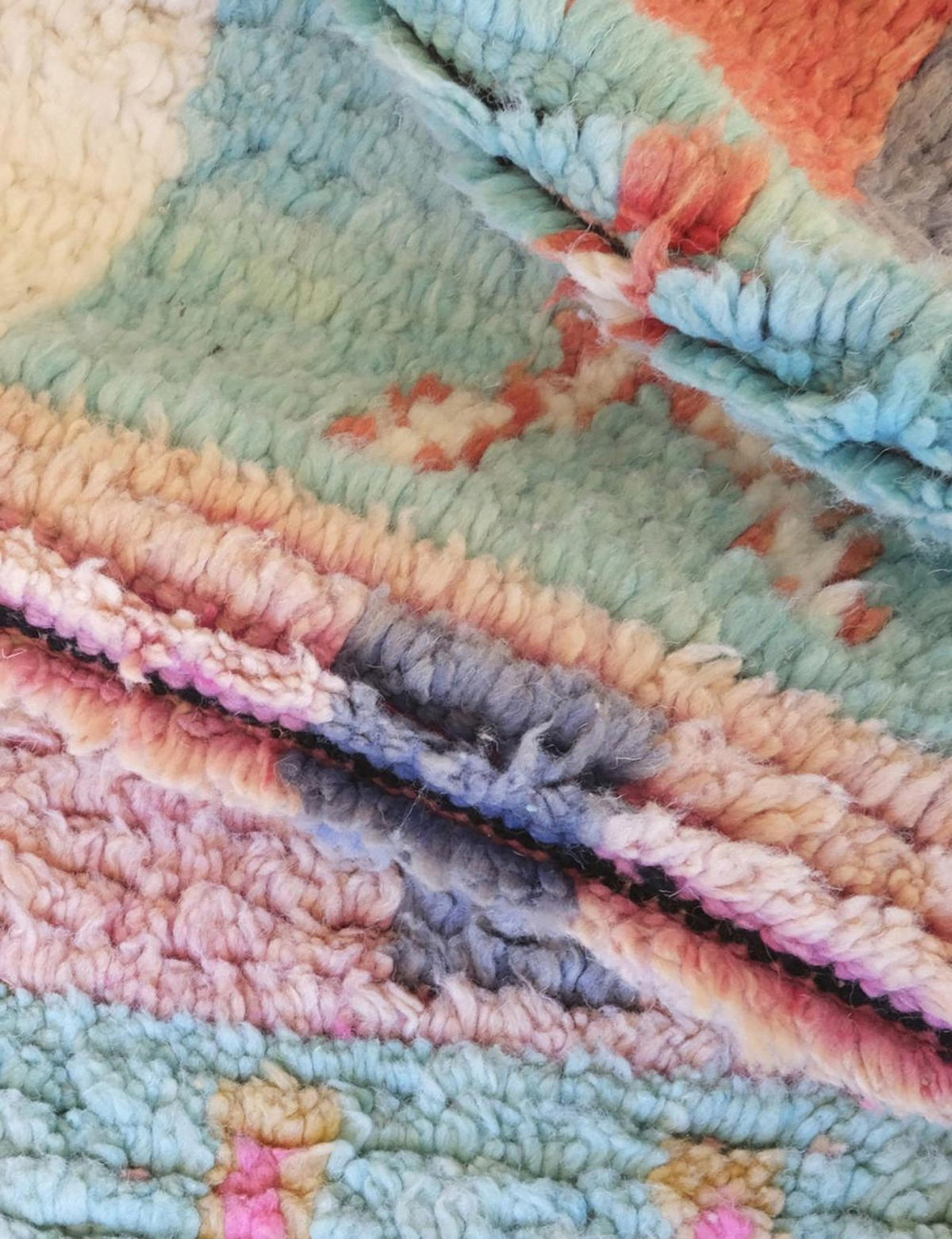 BERBERTEPPICH aus reiner Wolle 99x 148 cm - Multicolor, Naturmaterialien (99/148cm) - AFK Living