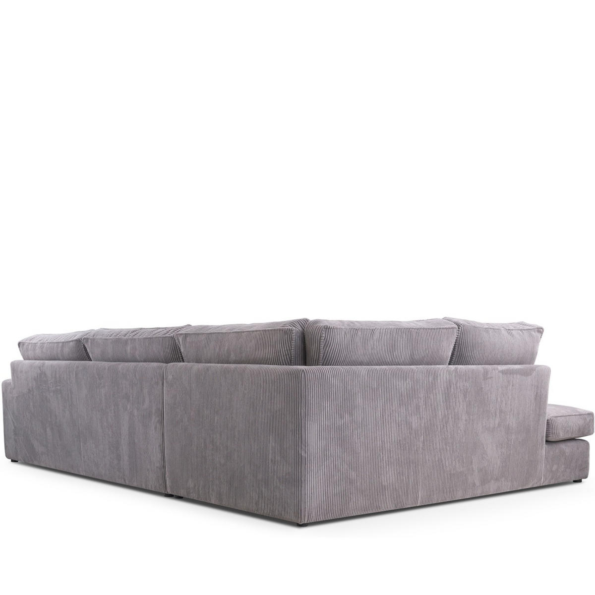 ECKSOFA LINKS IMPERA Modern 4/5 Sitzer, Grau - Grau, Textil (314/224cm) - KONSIMO®