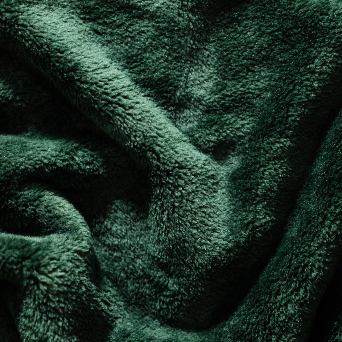 DECKE Floss - Dunkelgrün, Textil (200/220cm) - home&you