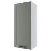 KÜCHENHÄNGESCHRANK Kvantum W4/40 Dust Grey Matt / Weiß Matt 40 / 32,5 / 96cm - Weiß/Grau, Holz/Holzwerkstoff (40/96/32.5cm) - Feldmann-Wohnen