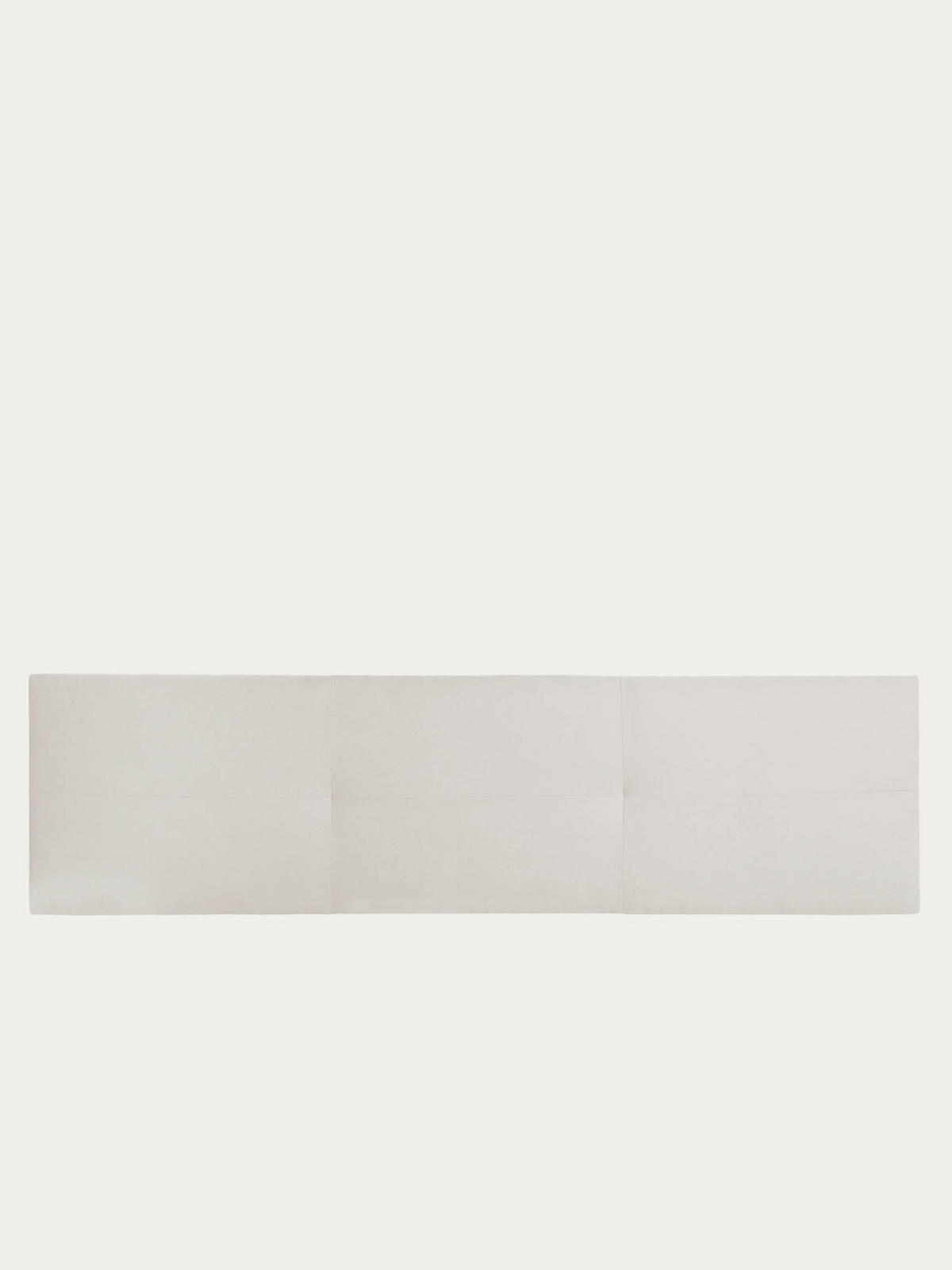 KOPFTEIL Ilan Grau 197 cm x 52 cm - Grau, Textil (197/52/3cm) - Kenay Home