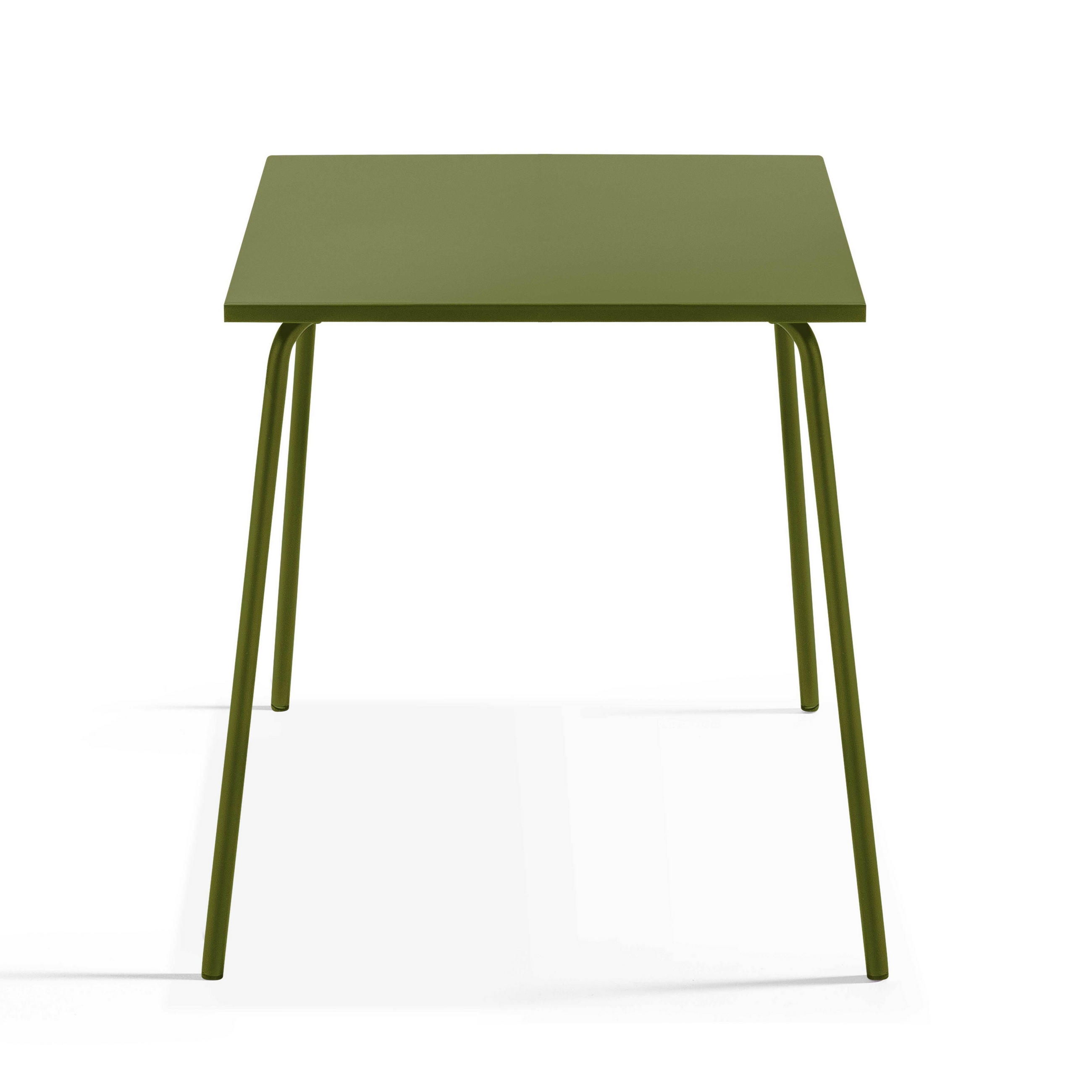 GARTENTISCH, Khakigrün - Grün, Metall (70/70/72cm) - Oviala