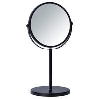 KOSMETIKSPIEGEL Assisi 18,5/15/35 cm - Schwarz, Metall (15/35/18.5cm) - Wenko