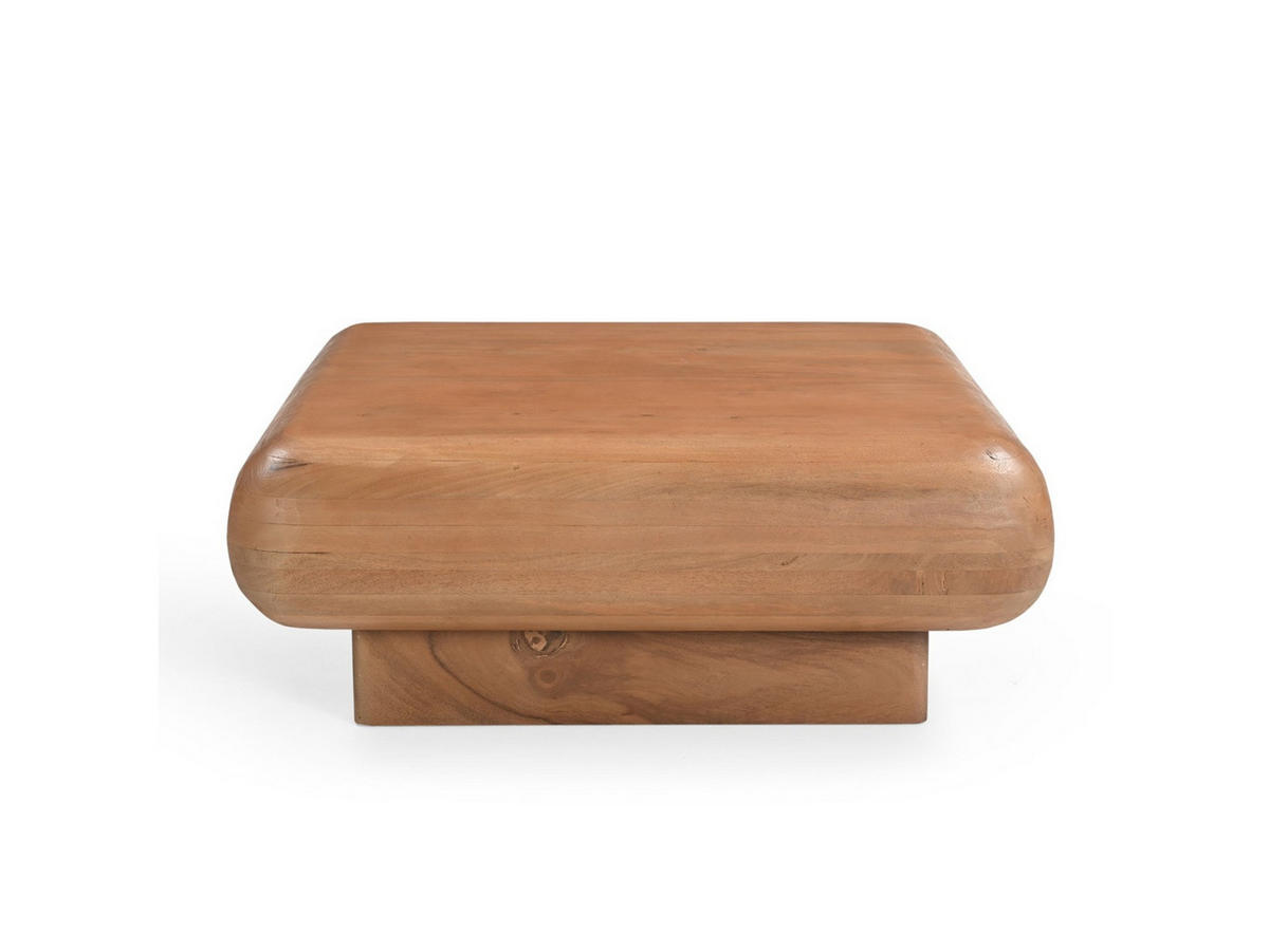 COUCHTISCH Fedde Mangoholz 80 cm / 80 cm Natur - Naturfarben, Holz (80/80/32cm)