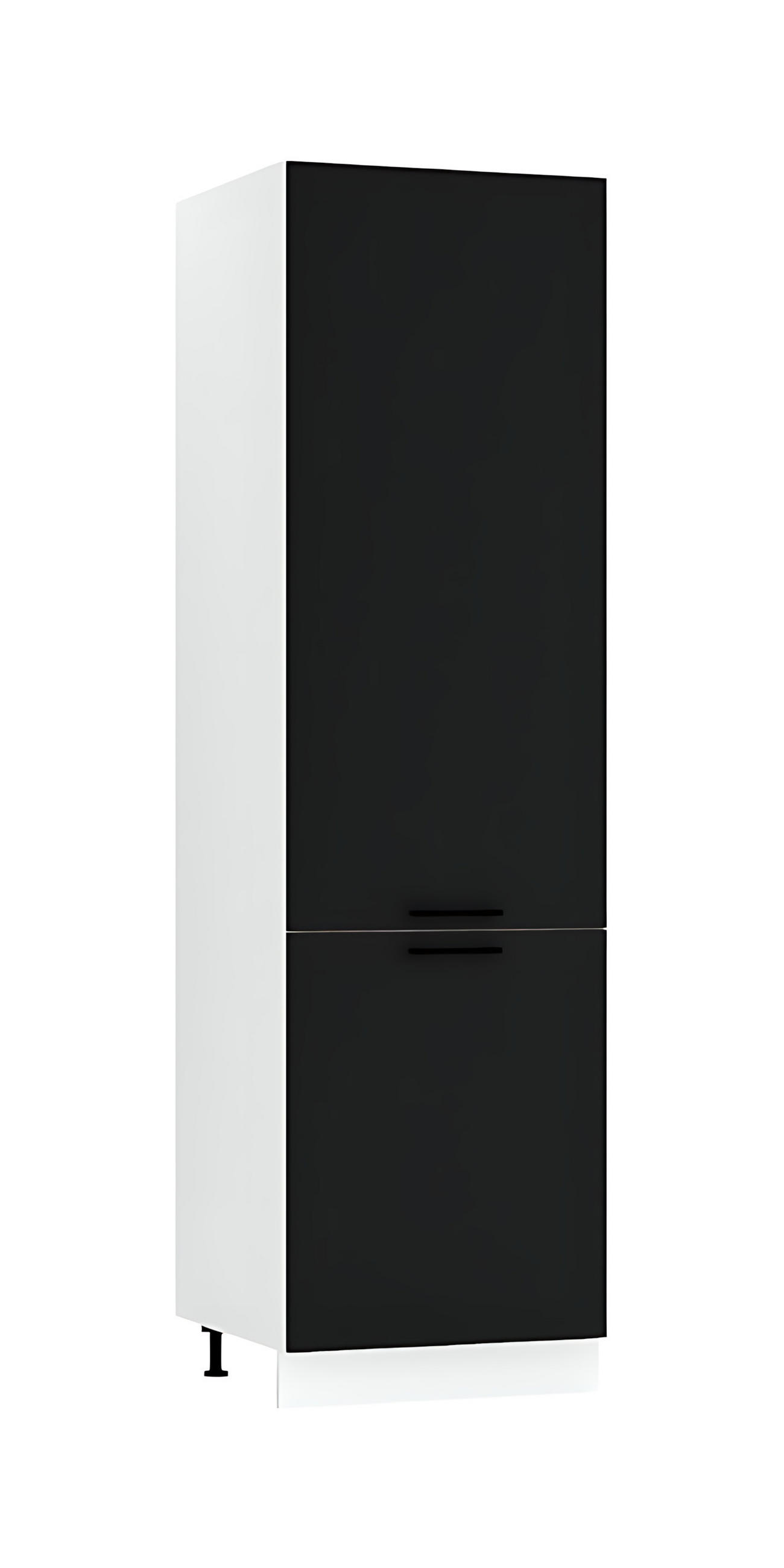 Royal24_Markt Kühlumbauschrank Schwarz 60x213.3x56 cm