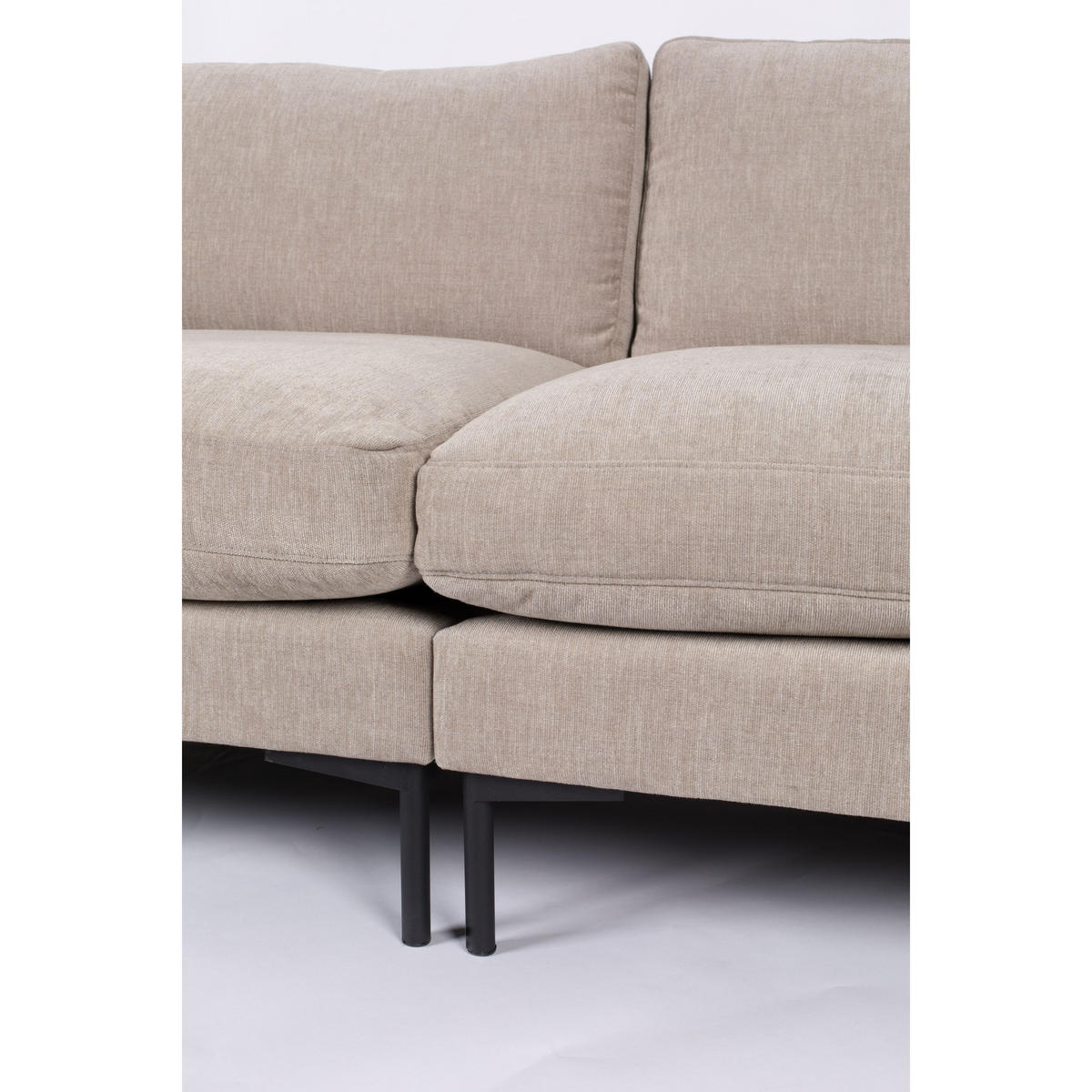 SOFA 3-SITZER Summer Latte/ Beige - Creme, Textil (230/82/101cm) - Zuiver