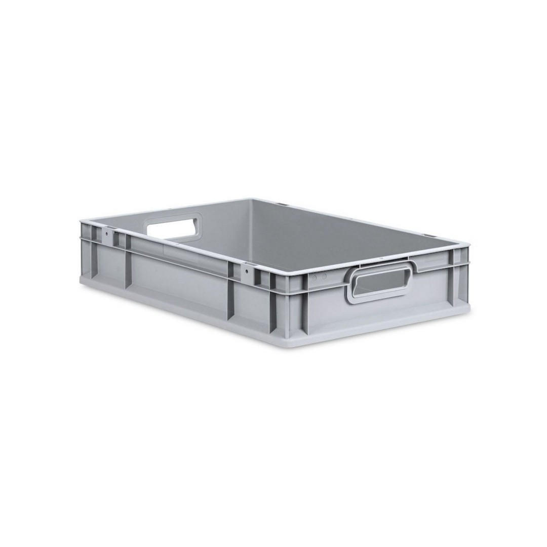 EUROBOX 8x Nextgen Economy Mit Auflagedeckel Grau/Blau Griffe Offen 23 Liter - Blau, Kunststoff (40/12/60cm) - PROREGAL