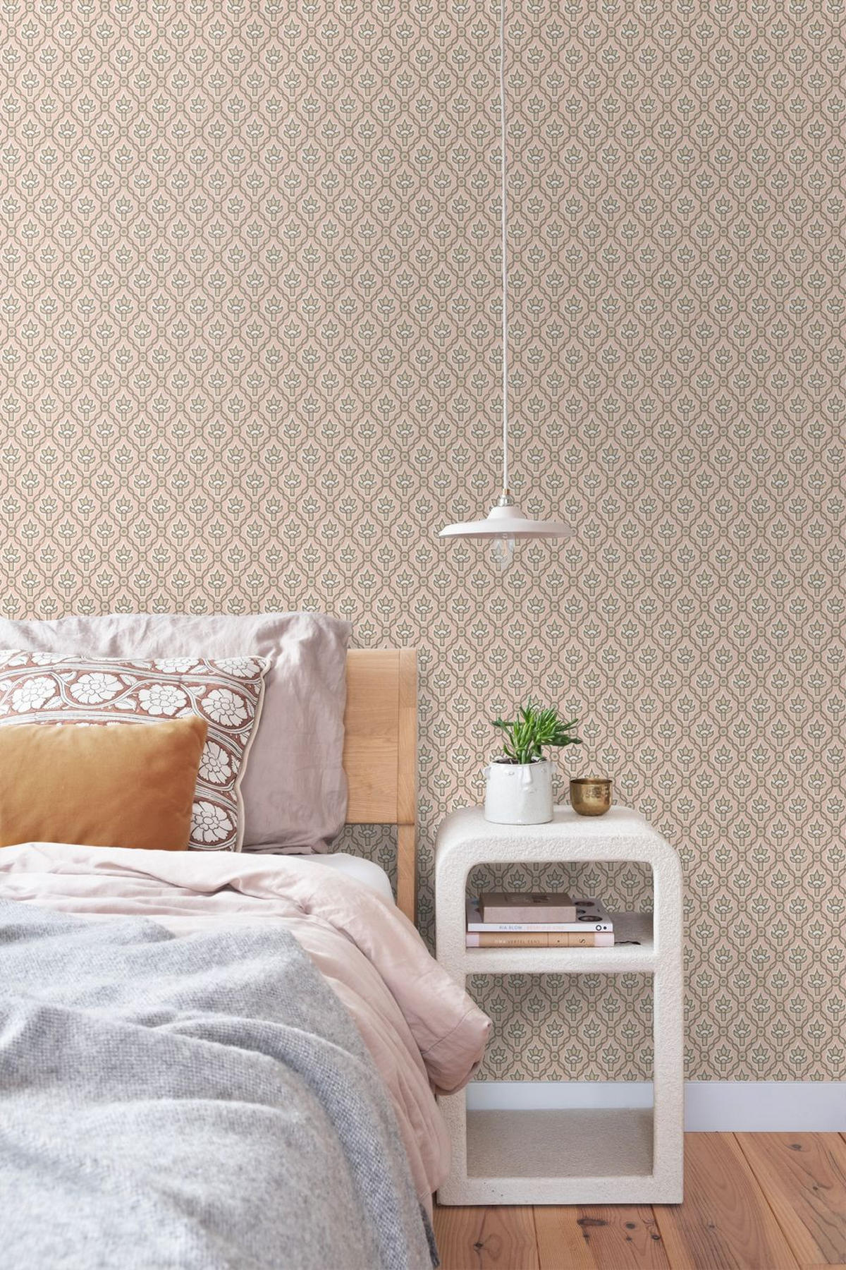 TAPETE Blumenmuster 50 x 900 cm - Pink, Papier (50/900cm) - ESTAhome