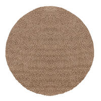 HOCHFLORTEPPICH Rund Ø 120 cm Beige - Beige, Naturmaterialien/Textil (120/120cm) - LIVABLISS