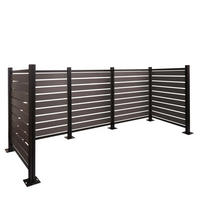 ALU MÜLLTONNEN-ZAUN Grau - Grau, Metall (300/130/110cm) - MCW