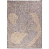 TAPISO YUCANA Braun Outdoor Teppich Flachgewebe 120/170 cm - Braun, Kunststoff (120/170cm) - Tapiso