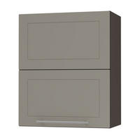 KÜCHENHÄNGESCHRANK Kvantum W8B/60 Beige Matt / Lava Matt 60 / 32,5 / 72cm - Dunkelgrau/Beige, Holz/Holzwerkstoff (60/72/32.5cm) - Feldmann-Wohnen