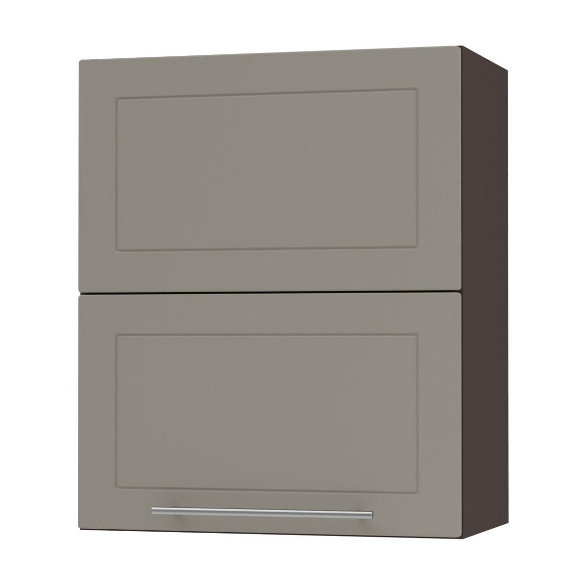 KÜCHENHÄNGESCHRANK Kvantum W8B/60 Beige Matt / Lava Matt 60 / 32,5 / 72cm - Dunkelgrau/Beige, Holz/Holzwerkstoff (60/72/32.5cm) - Feldmann-Wohnen