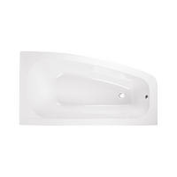 BADEWANNE Eckwanne LUNA 150/80 Rechts Ablauf & Füße - Weiß, Kunststoff (80/60.5/150cm) - bad land