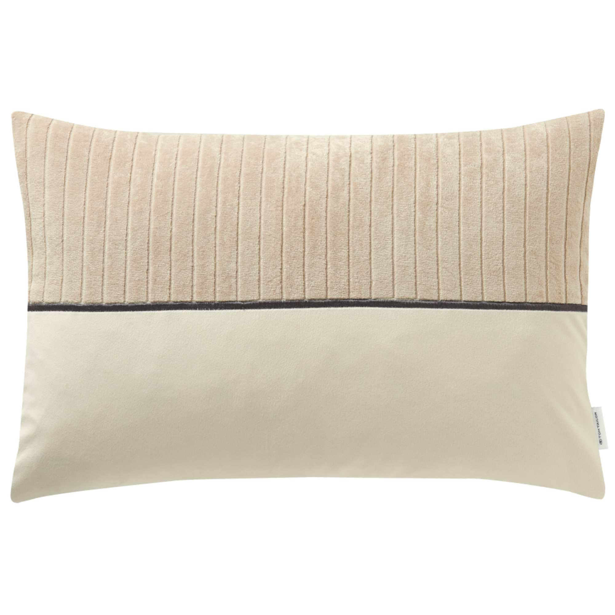 ZIERKISSENHÜLLE DEKOKISSENHÜLLE CORD - Beige, Textil (58/38cm) - Tom Tailor