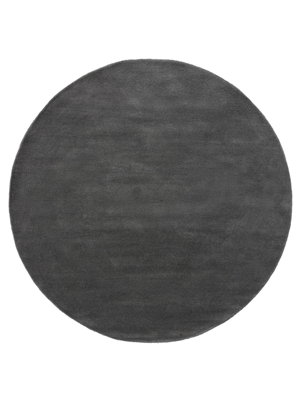 VOLNENA preproga Bent Antracit ø 200 cm okrogla - antracit, tekstil/naravni materiali (200/200cm) - benuta Nest