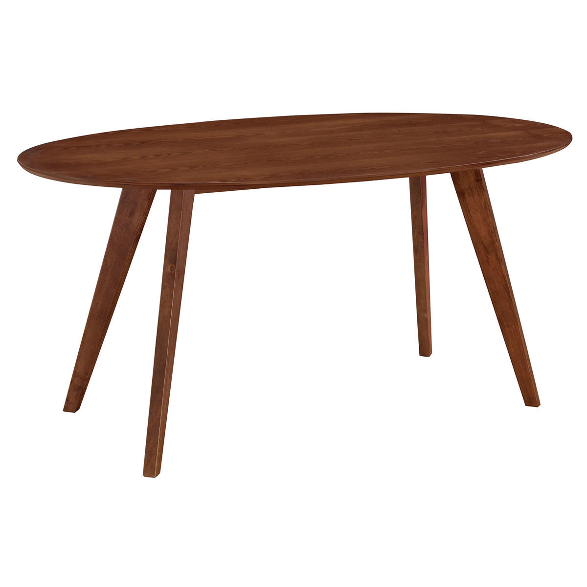 ESSTISCH Vintage oval Nussbaum L160 MARIK - Walnussfarben, Holz (160/95/75.5cm) - Miliboo