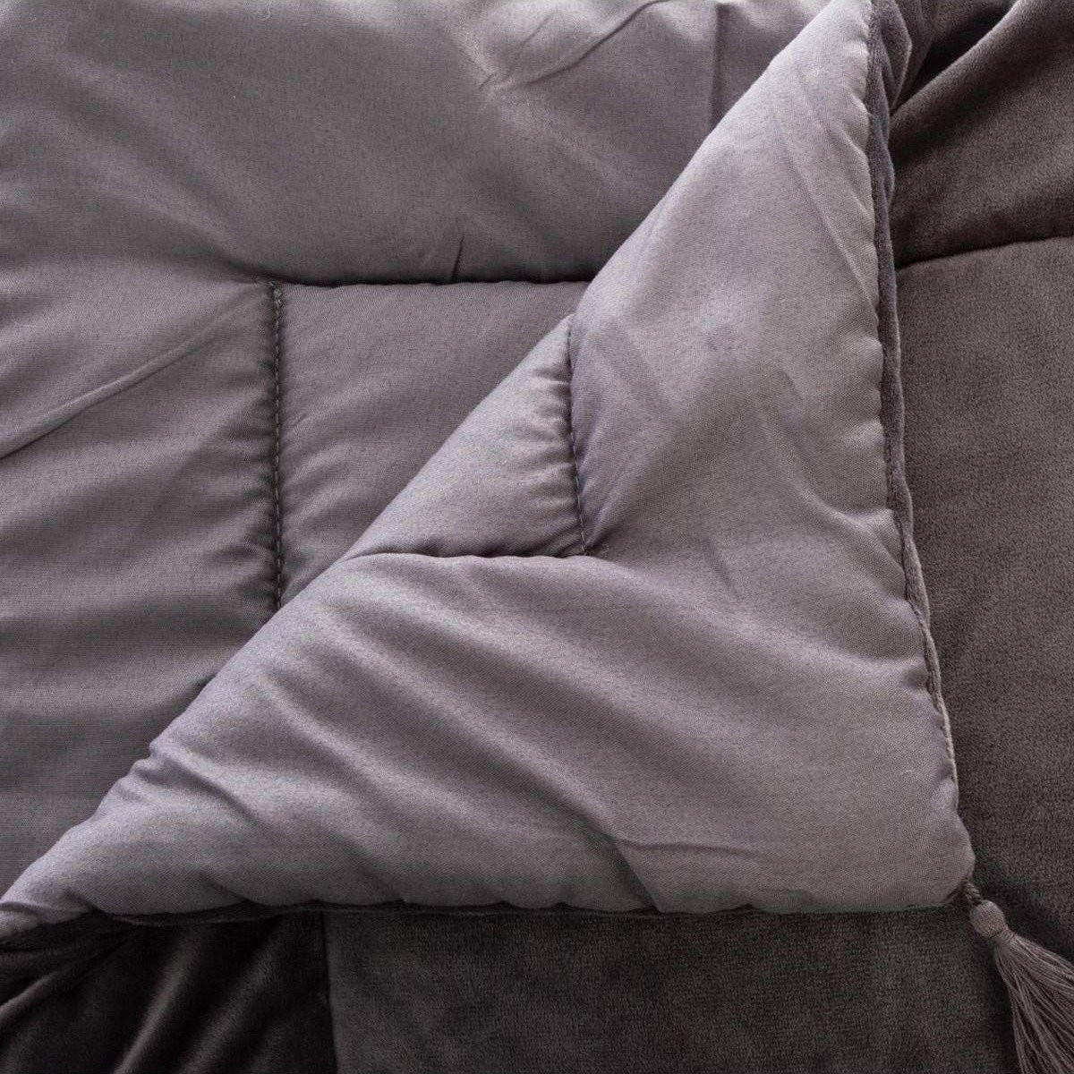 PLAID 80/180 cm - Grau, Textil (80/180cm) - Atmosphera Createur d´interieur