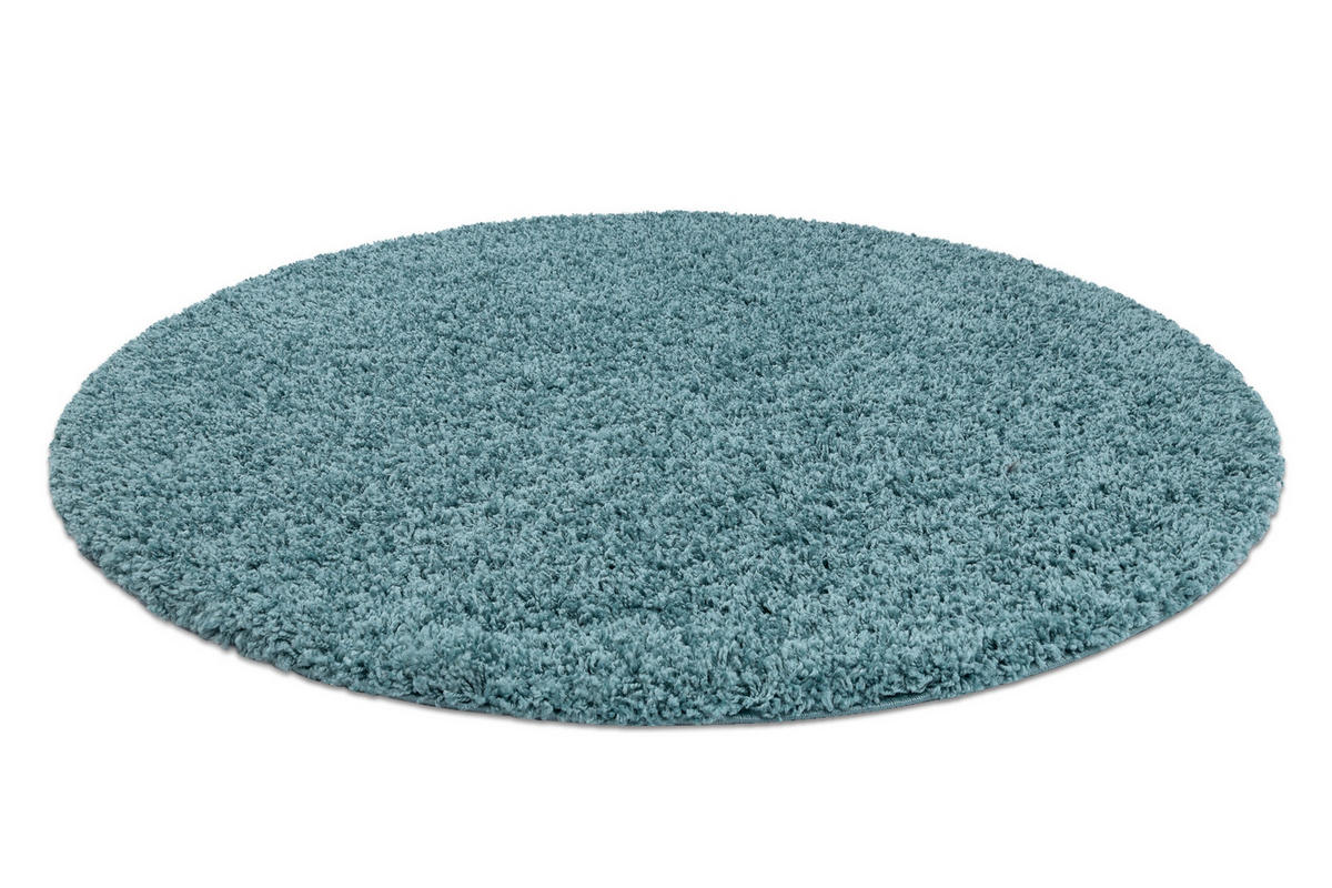 TEPPICH Soffi 100 cm - Blau, Textil (100/100cm) - rugsX