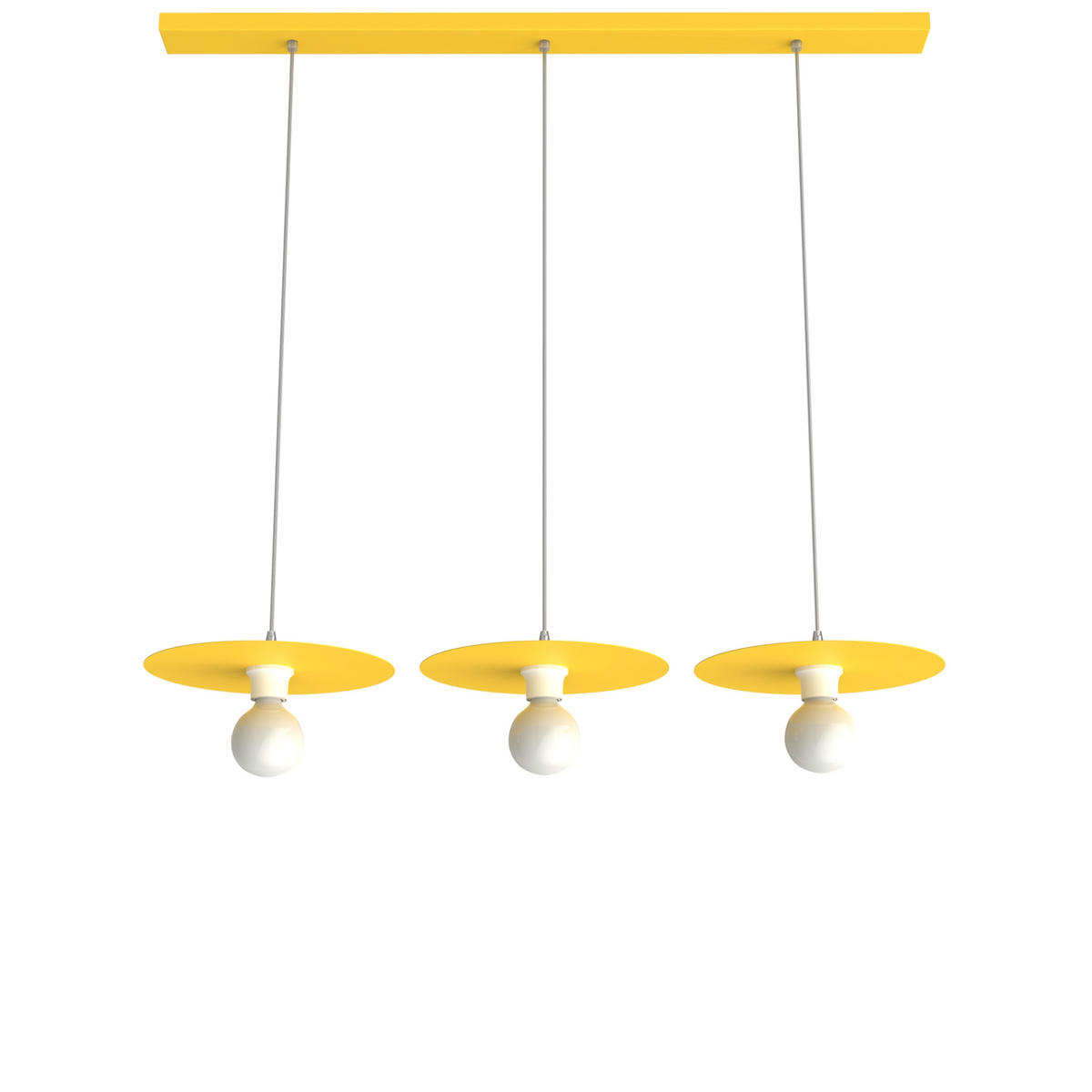 HÄNGELEUCHTE - Gelb, Metall (30/30/7cm) - Lumicom