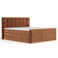 BOXSPRINGBETT Ava Kupferfarbe 160/200 cm - Schwarz/Kupferfarben, Holz/Holzwerkstoff (160/200cm) - Maison de Reve