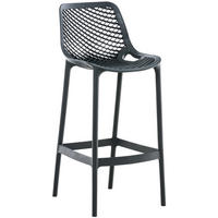 BARHOCKER Kunststoff Dunkelgrau - Dunkelgrau/Grau, Kunststoff (45/105/53cm) - CLP