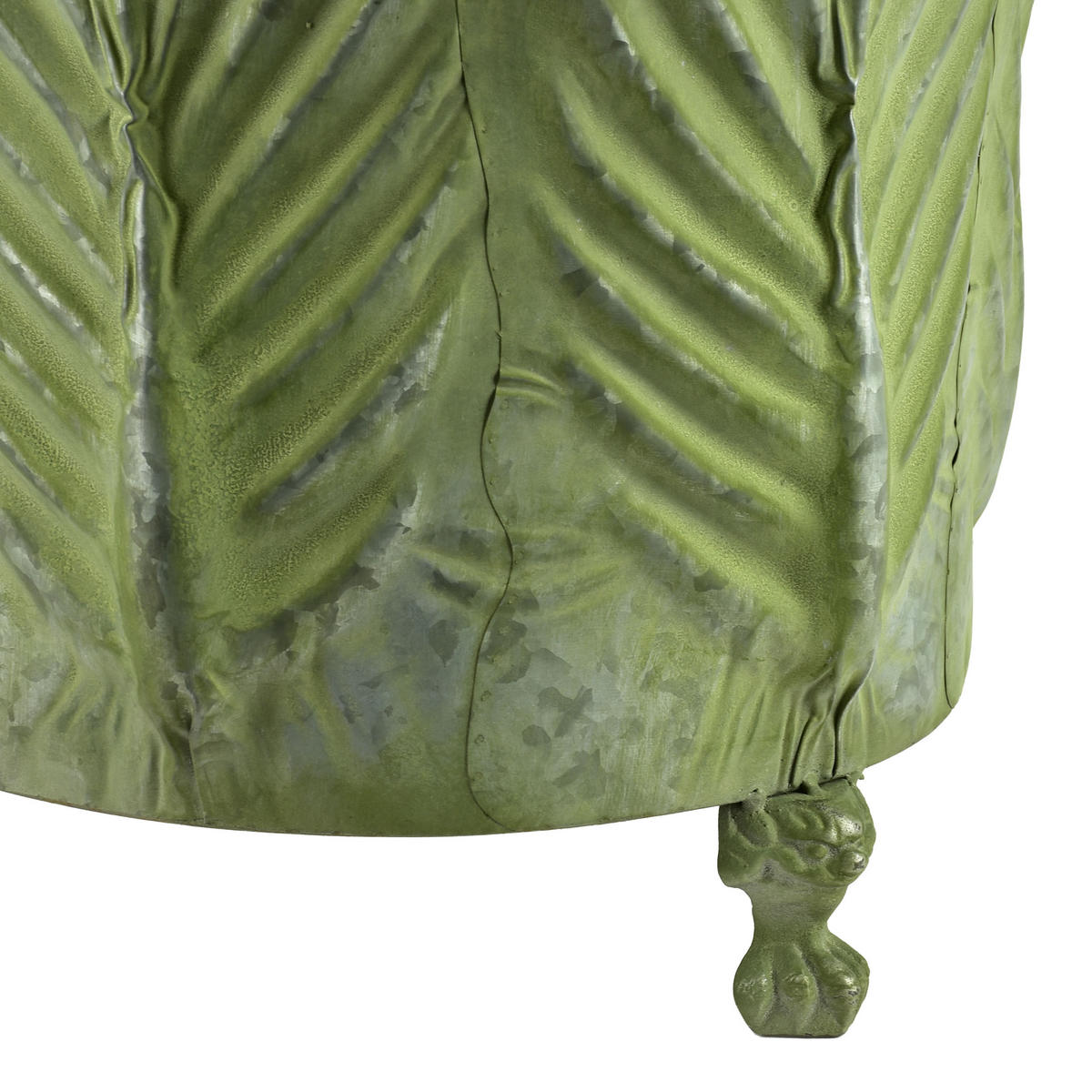 BLUMENTOPF Marina 3er Set Grün 47/47/42 cm Metall - Grün, Metall (47/42/47cm) - Mondex