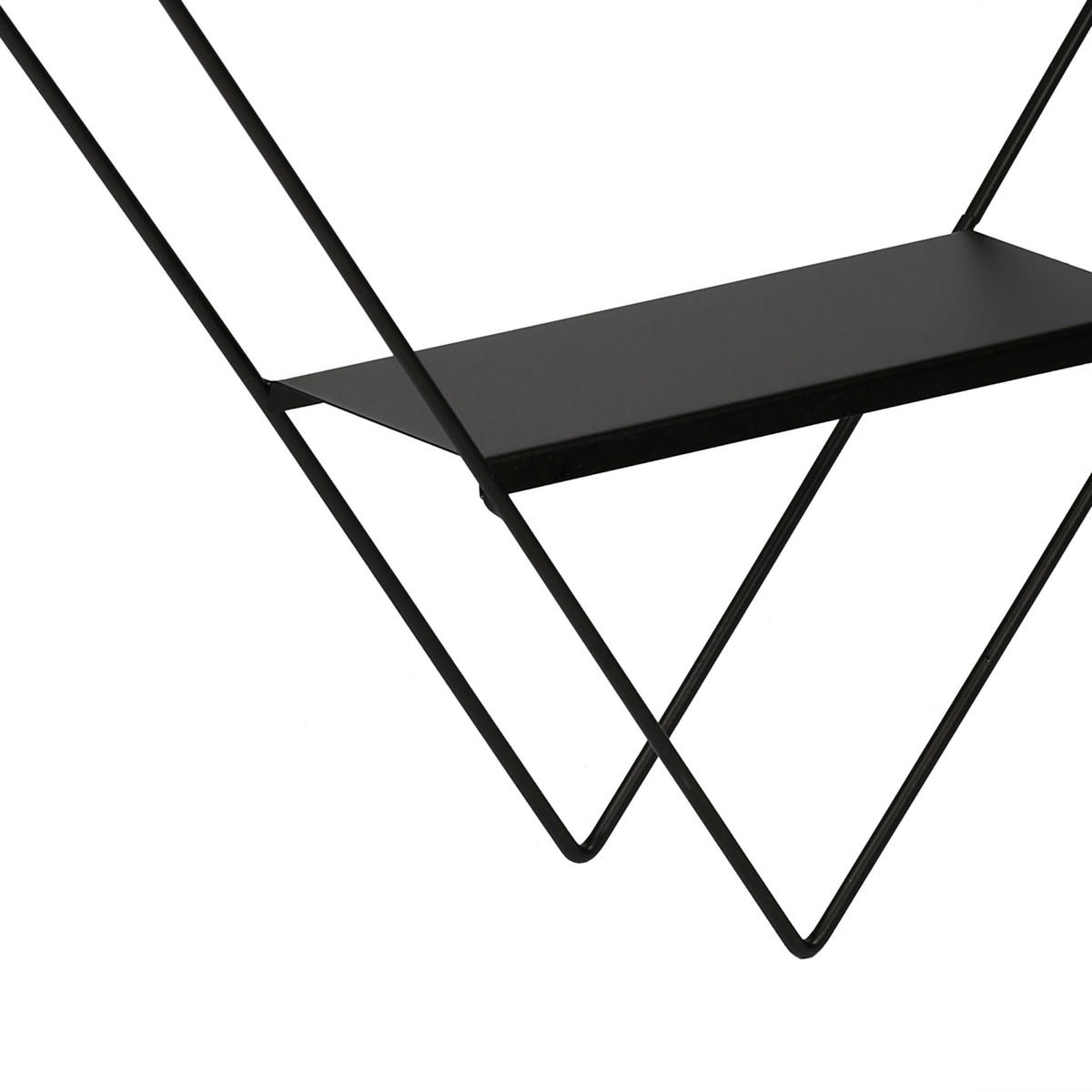 WANDREGAL Polvijärvi - Schwarz, Metall (50/66/9cm) - [en.casa]