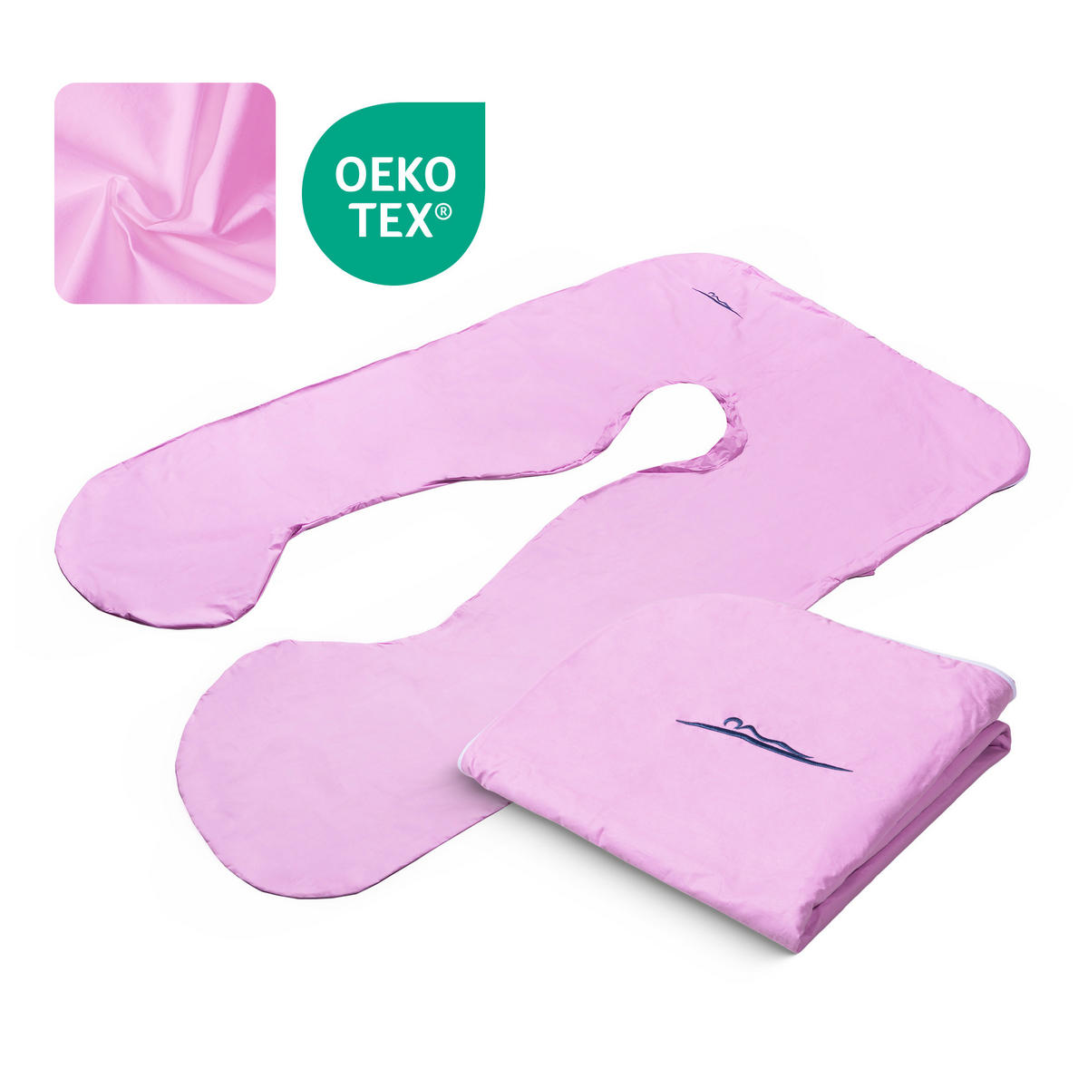 ERSATZBEZUG für das Komfortkissen in rosa - Pink, Textil (100/150cm) - KomfortKissen