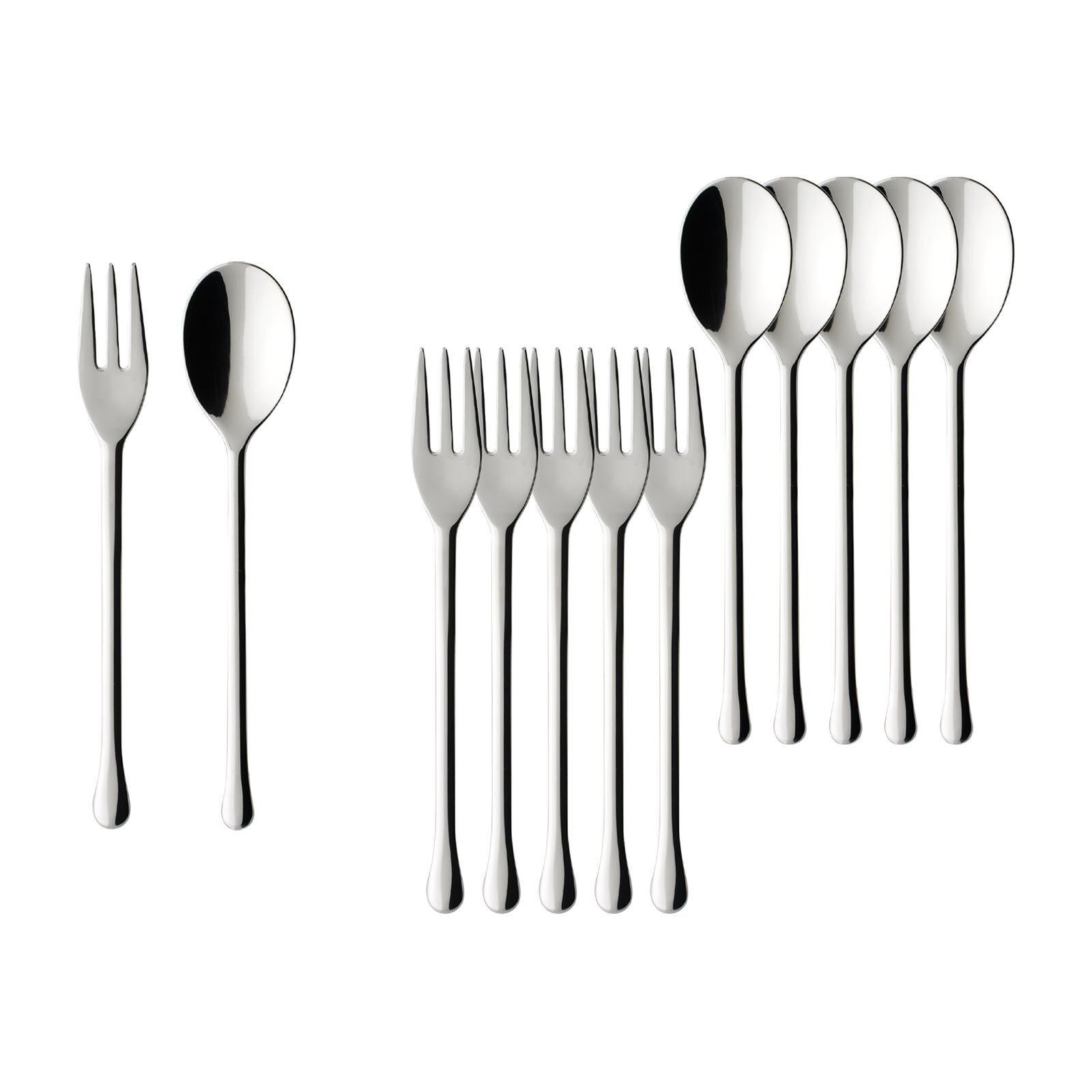 KAFFEEBESTECK BUNDLE Udine edelstahl 12er Set - Edelstahlfarben, Metall - Villeroy & Boch