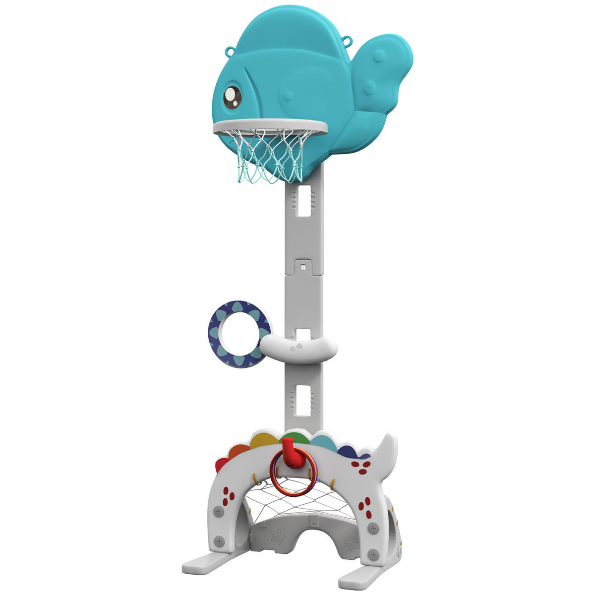 BASKETBALLKORB DE-18391 Blau/Grau - Multicolor, Kunststoff (46/51cm) - ComfortXL