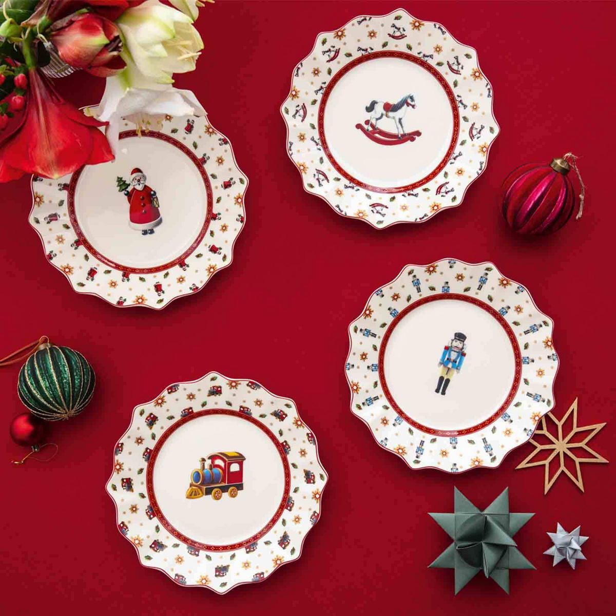 FRÜHSTÜCKS-SET NUSSKNACKER Toy's Delight bunt 6er Set - Multicolor, Keramik (25/14/36cm) - Villeroy & Boch