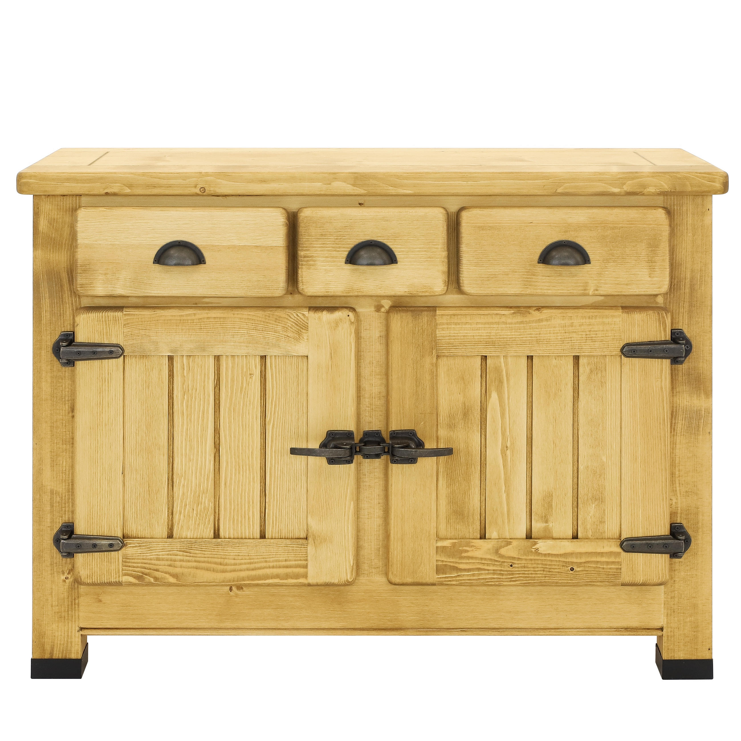 KOMMODE aus Massivholz VINTAGE - Honig, Holz (116/86/48cm) - Seart