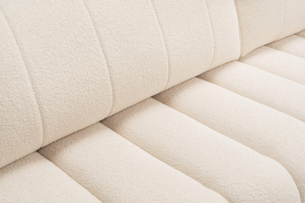 ECKSOFA Creme ALOO Mit Schlaffunktion Rechts - Ecru/Creme, Textil (176/276cm) - Sepro Meble
