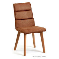 ESSZIMMERSTUHL (4er-Set) Darell 47x92x60 Eiche geölt/Cognac - Cognac/Eichefarben, Kunststoff (60/92/47cm) - 58aufmkessel