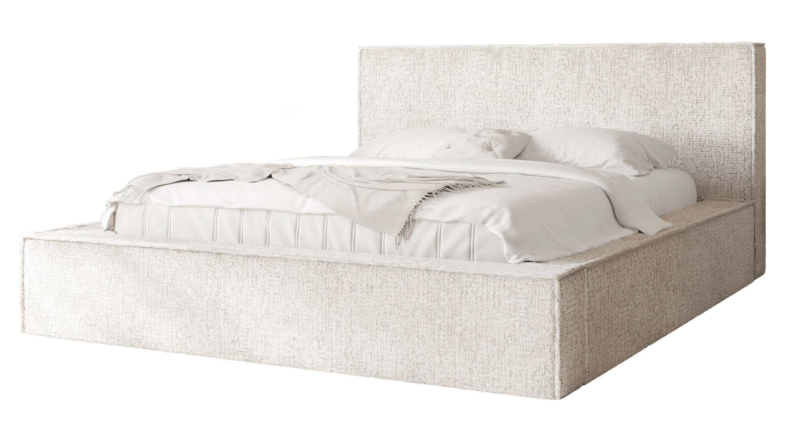 POLSTERBETT Glexi - Naturfarben, Holz/Textil (180/200cm) - MIRJAN24