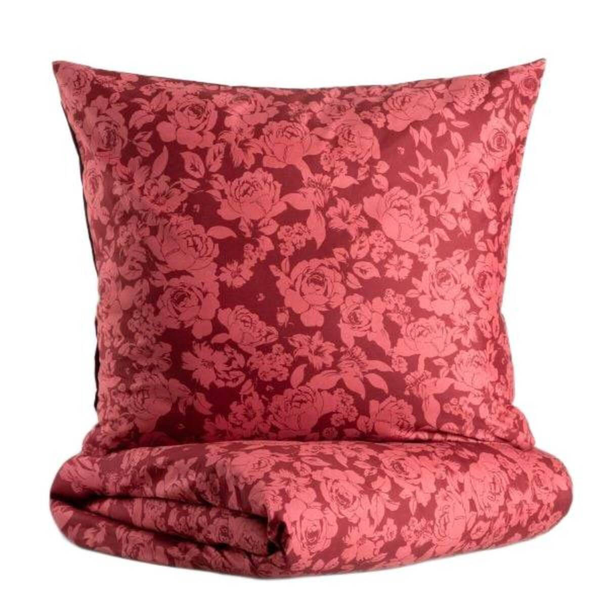 BETTWÄSCHE Margot Mikrofaser kastanienbraun 160/200 cm - Rot, Textil (160/200cm) - Homla