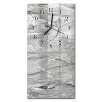 WANDUHR 30x60 cm - Chilischoten - Grau, Glas (30/60/0.4cm) - TULUP