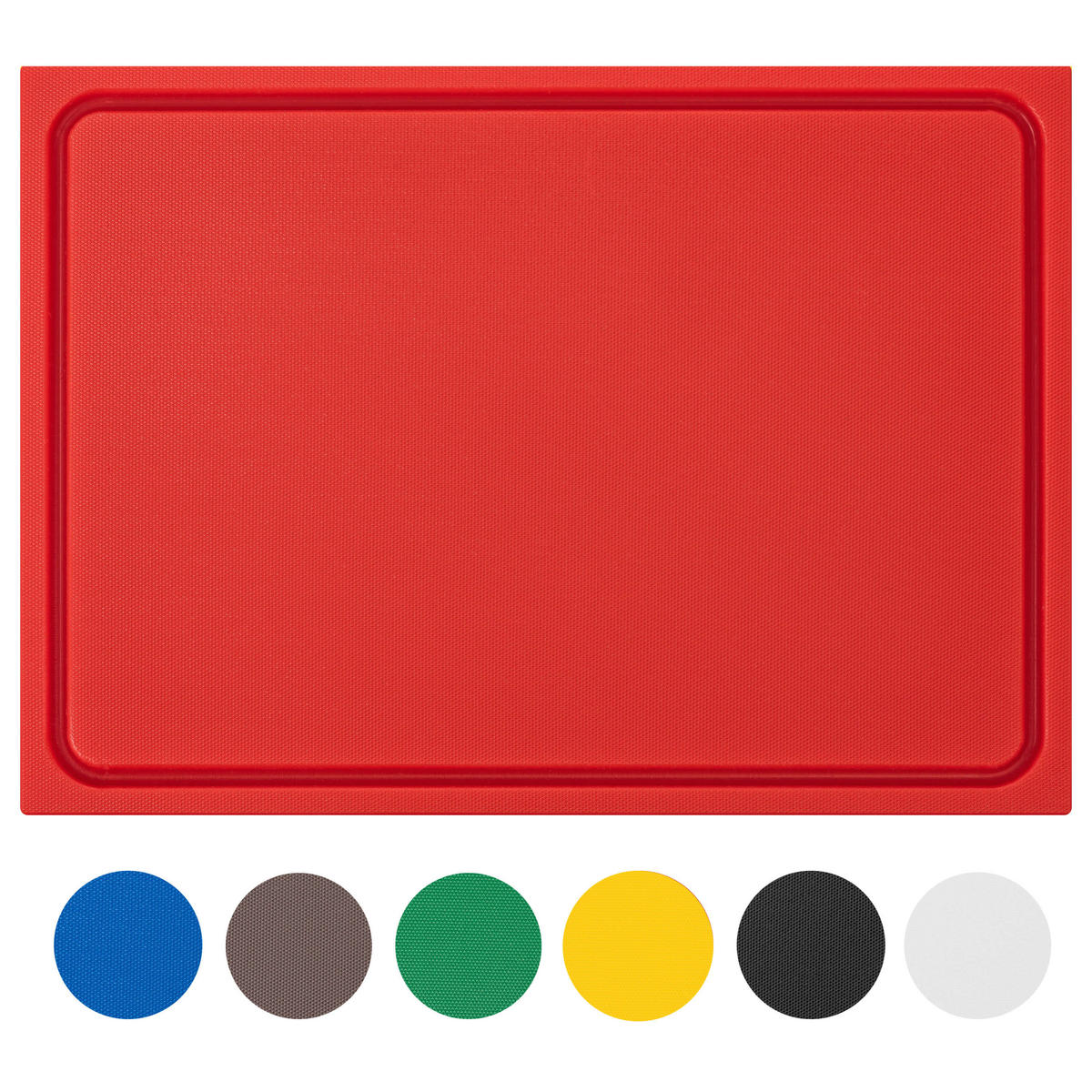 SCHNEIDEBRETT HDPE500 35x25x2 cm - Rot, Kunststoff (25/35cm) - Muvell