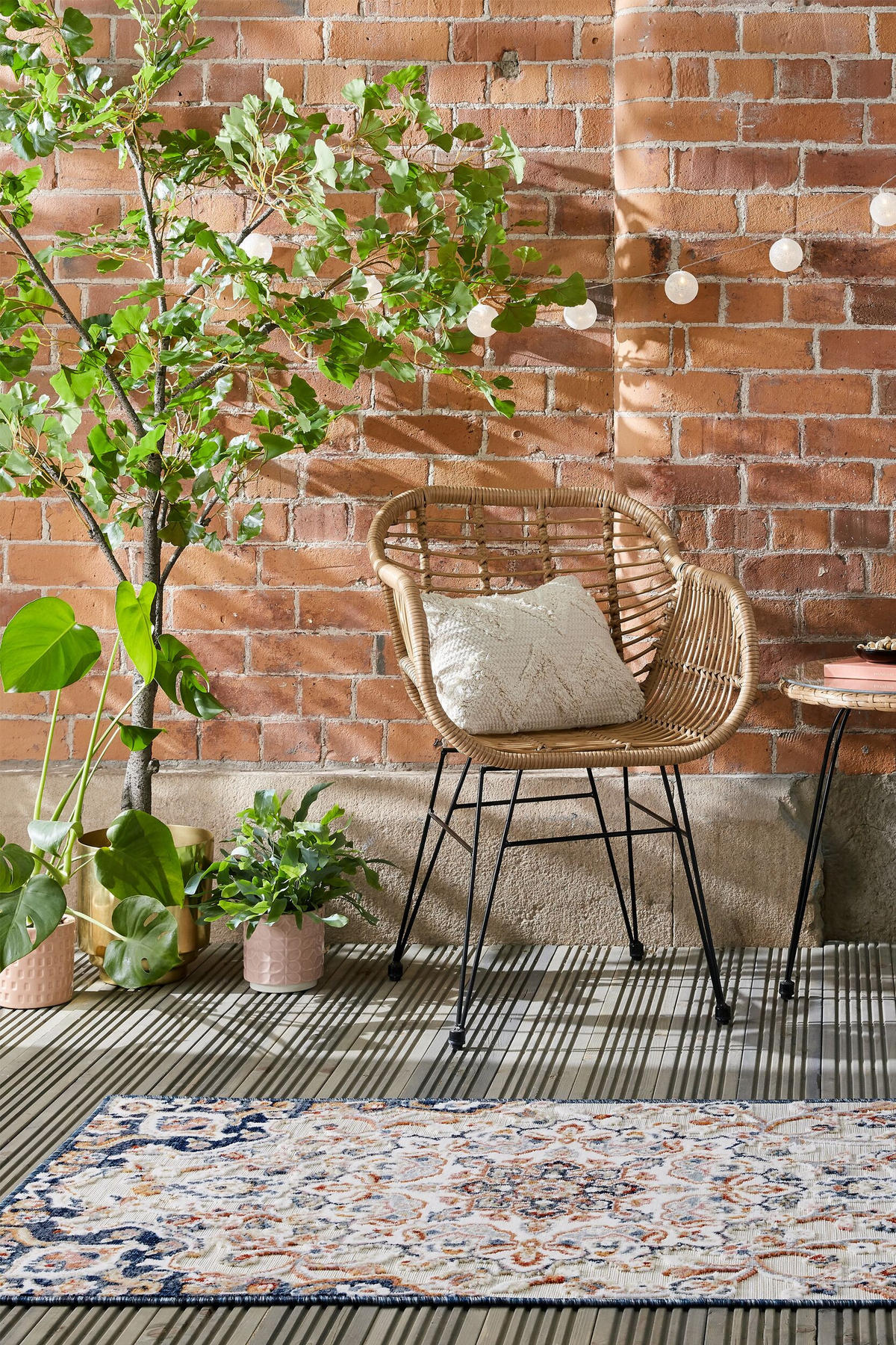 TEPPICH Outdoor Floral-Klassik, UV-beständig LAGAN IVAN, Multi 80x230 cm - Multicolor, Textil (80/230cm) - KADIMA DESIGN