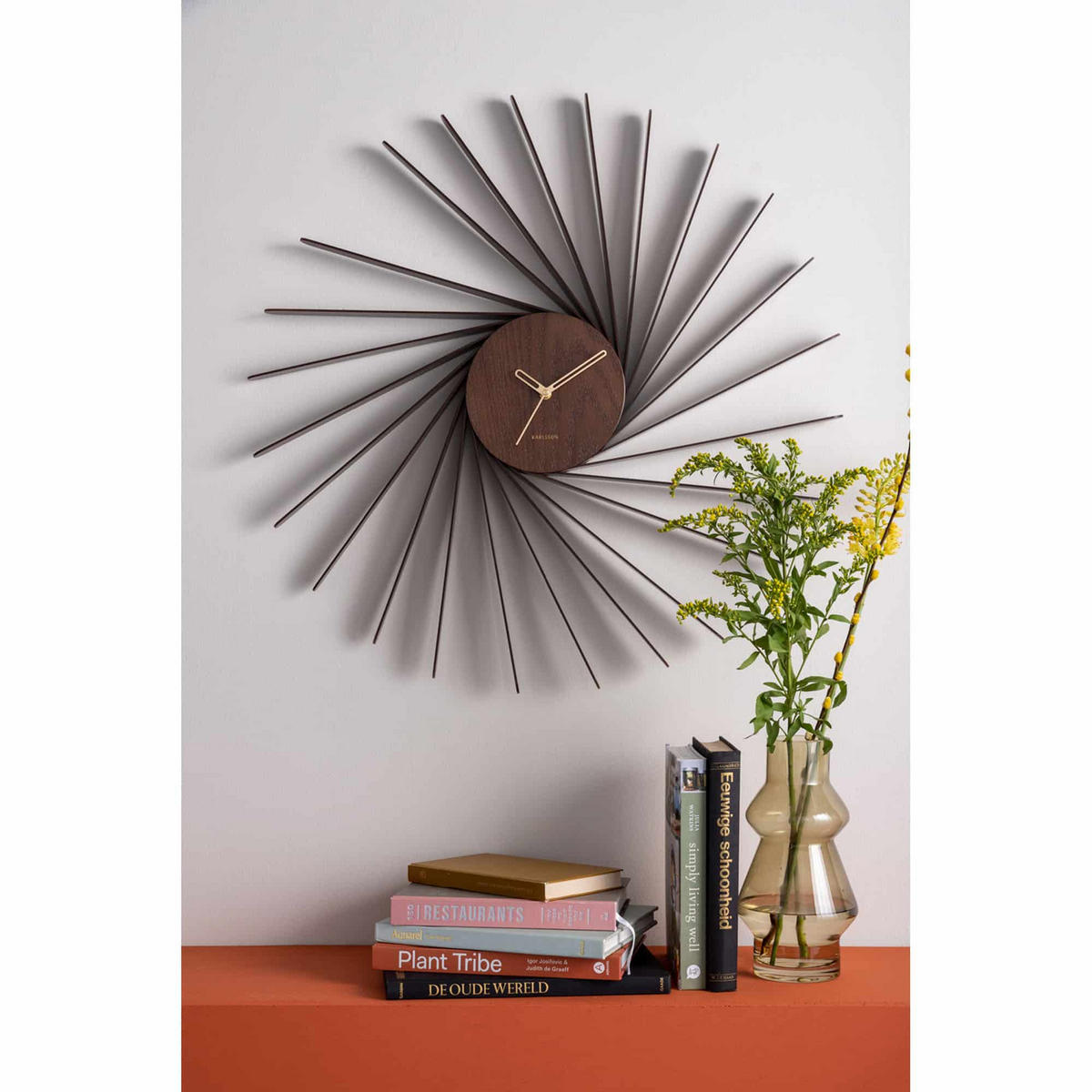 WANDUHR Helix Braun 68/6.5/68 cm - Braun, Holz (6.5/68/68cm) - Karlsson