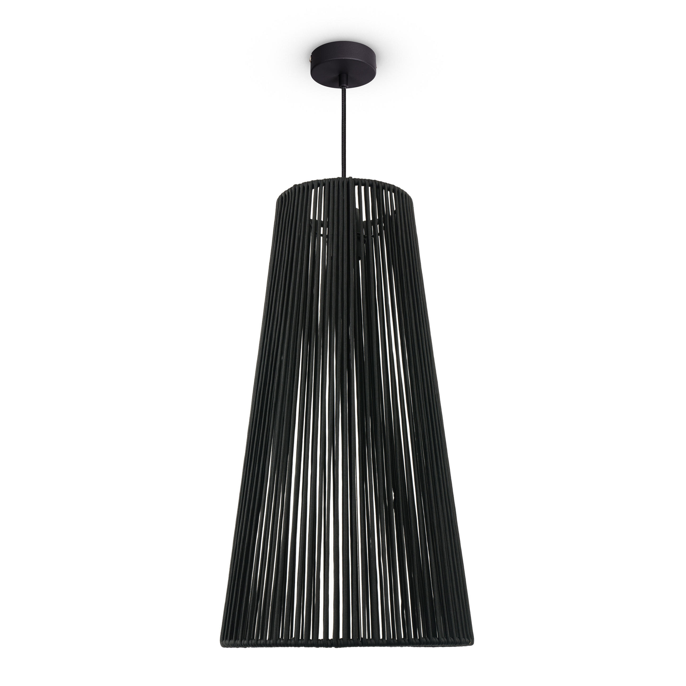 PENDELLEUCHTE Hugo Pd1 Mayve - Schwarz, Metall (32/32/60cm) - Paco Home