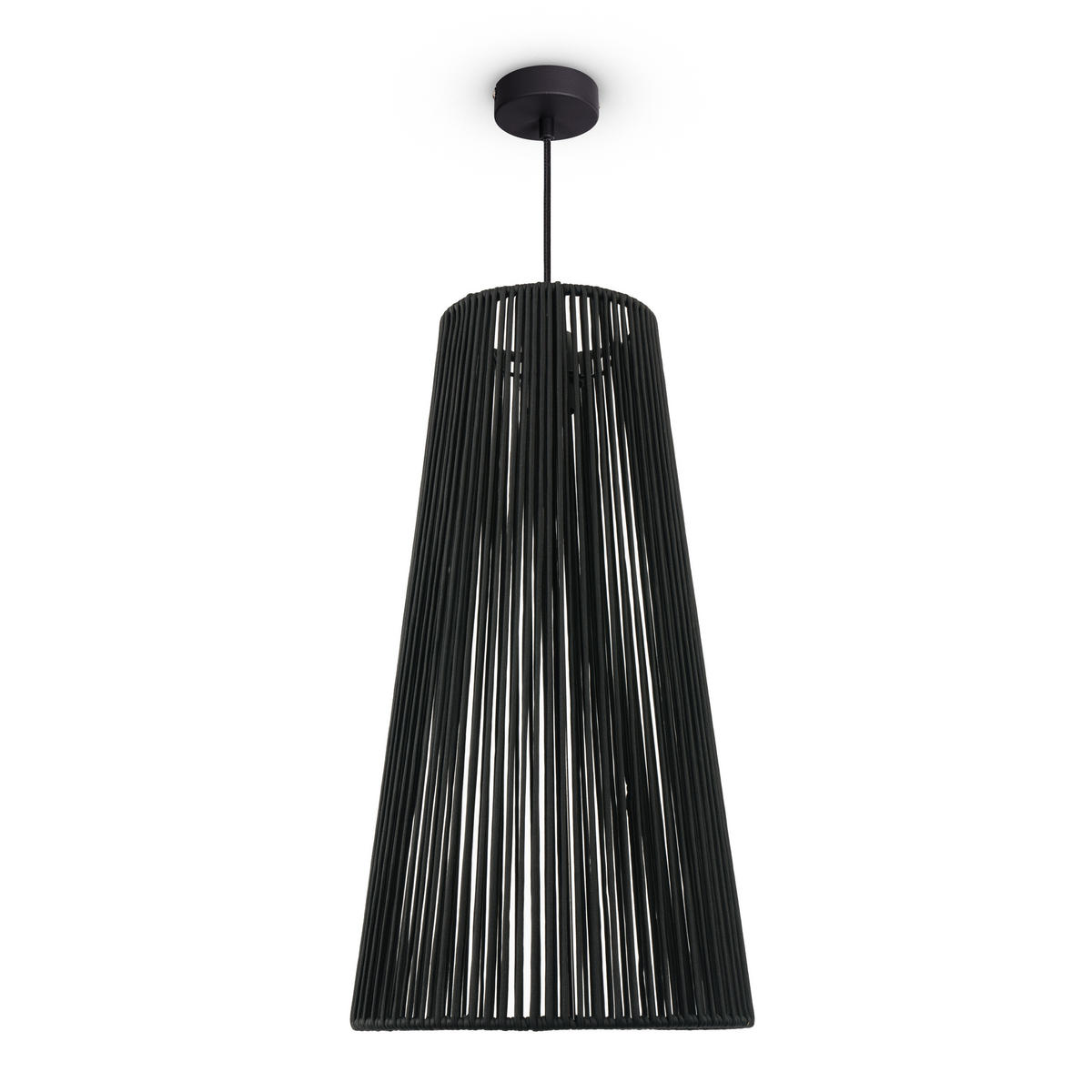 PENDELLEUCHTE Hugo Pd1 Mayve - Schwarz, Metall (32/32/60cm) - Paco Home