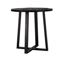 ESSTISCH aus Mangoholz 110x110x90cm, schwarz - Schwarz, Metall (110/110/90cm) - Giga Meubel