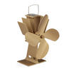 OFENVENTILATOR - Hellbraun, Metall (19/26/12cm) - Relaxdays