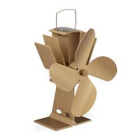 OFENVENTILATOR - Hellbraun, Metall (19/26/12cm) - Relaxdays