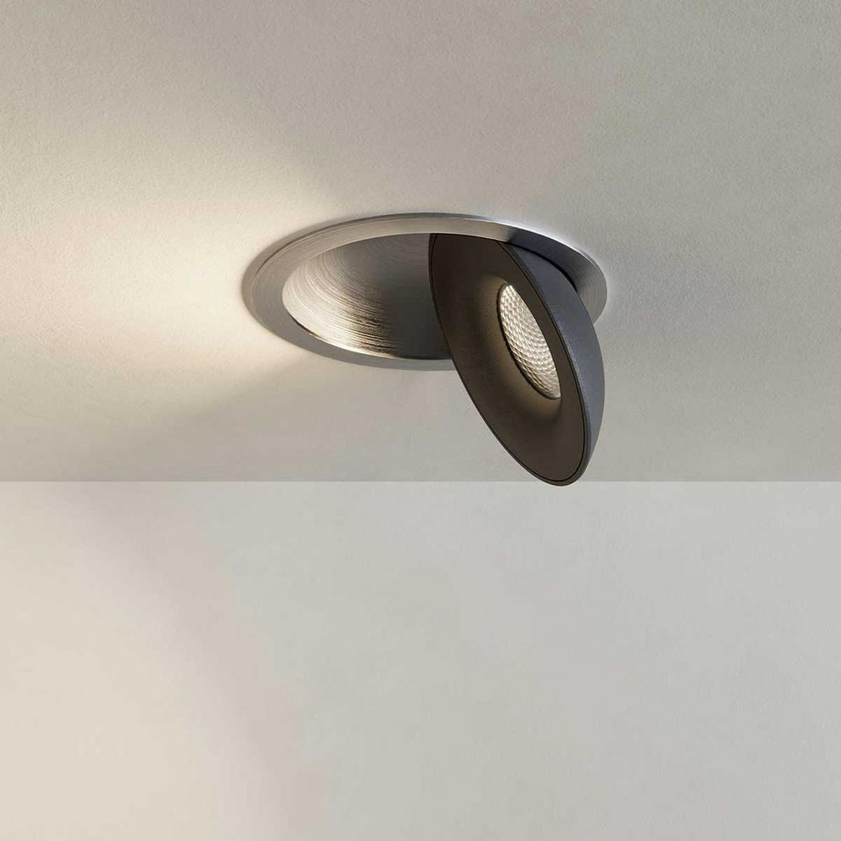 LED-EINBAULEUCHTE Santa Neo Gold/Schwarz Warmweiß - Goldfarben/Schwarz, Metall (13.8/13.8/4cm) - s.luce
